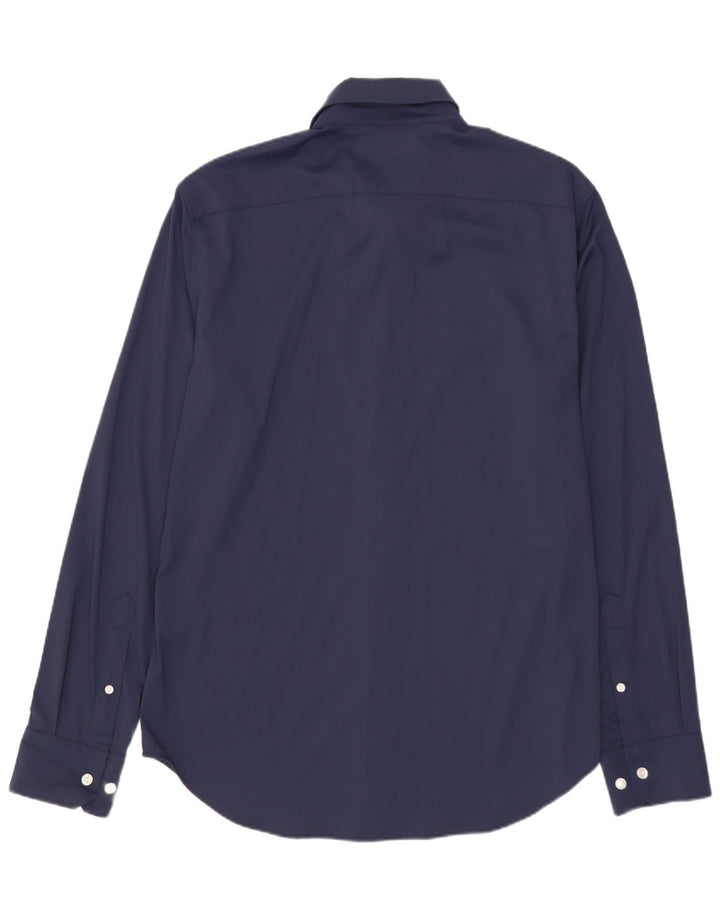 BONOBOS Camicia slim fit da uomo in nylon blu navy medio