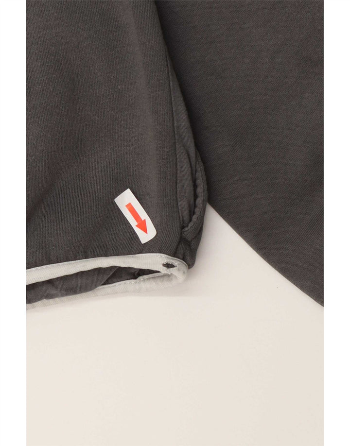 Maglione con cappuccio e zip da donna Puma UK 12 Cotone grigio medio