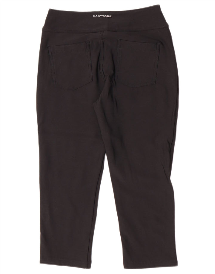Pantaloni da tuta Reebok Capri da donna UK 12 medi neri
