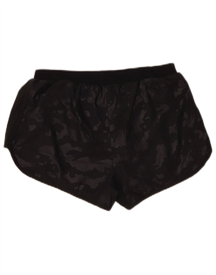 Pantaloncini sportivi da donna Adidas UK 10 Small poliestere mimetico nero