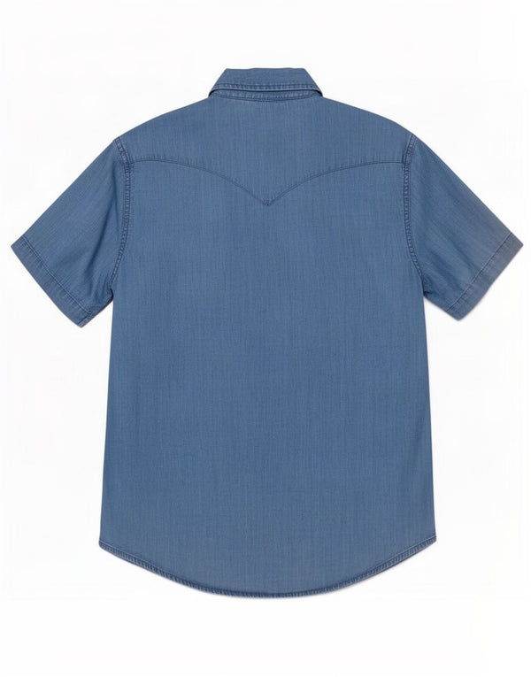 Camicia di jeans a maniche corte da uomo Levi's piccola blu