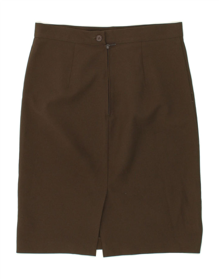 BENETTON Womens Pencil Skirt IT 44 Medium  W28  Khaki Polyester Vintage Benetton and Second-Hand Benetton from Messina Hembry 
