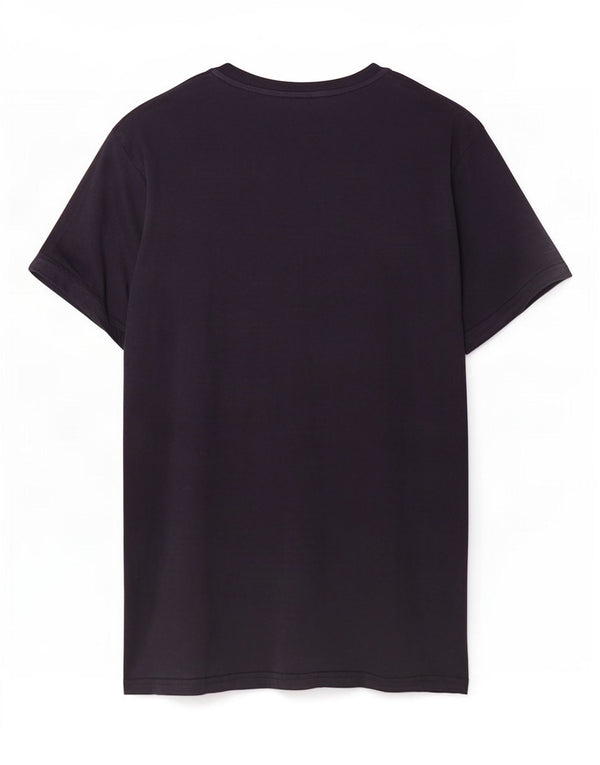 T-shirt grafica da uomo Champion Top piccola in cotone blu navy