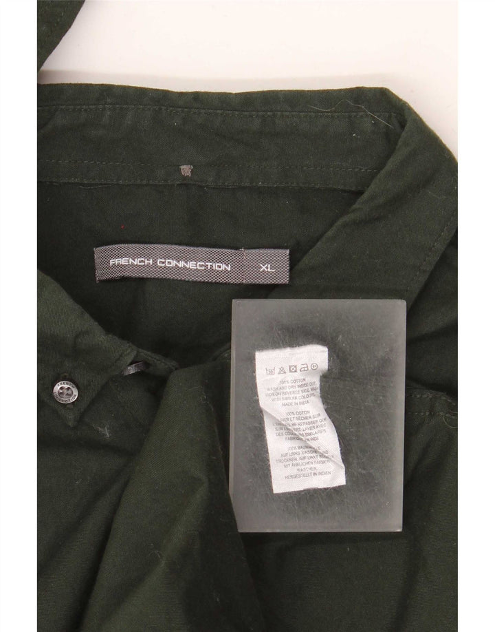 Camicia da uomo French Connection XL in cotone verde