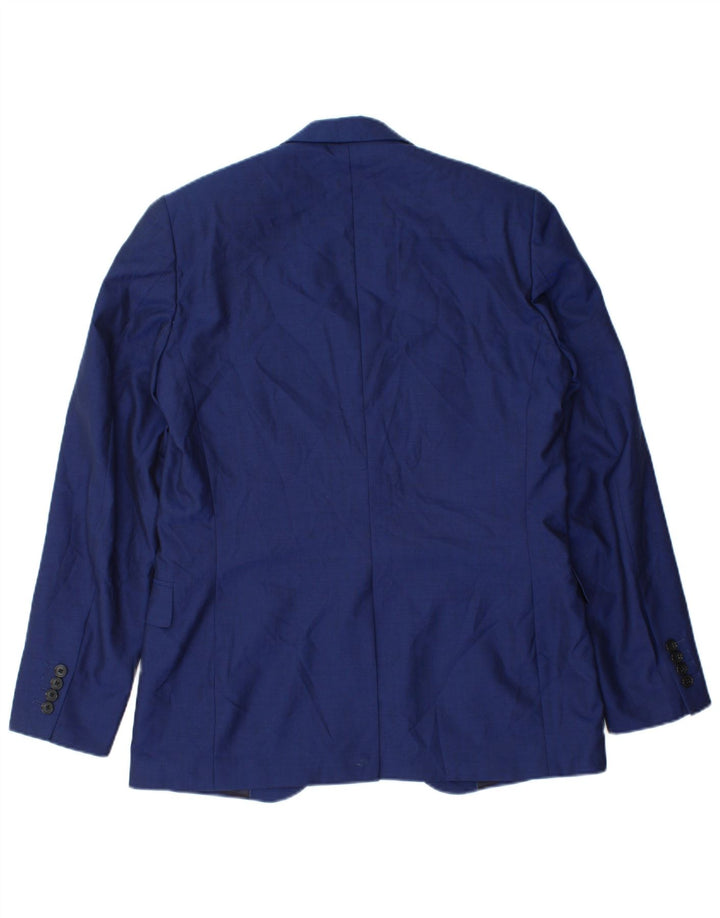 Giacca blazer da uomo a 1 bottone Reiss UK 40 grande lana blu