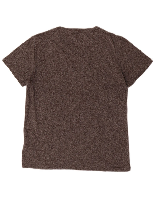 Polo Ralph Lauren T-shirt da uomo Top piccola in cotone chiazzato grigio