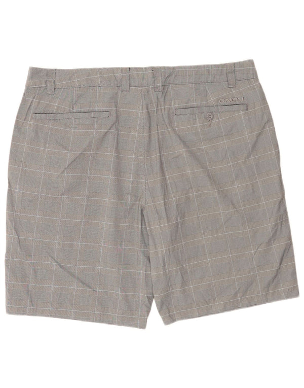 Pantaloncini chino da uomo O'Neill W40 XL poliestere a quadri grigi