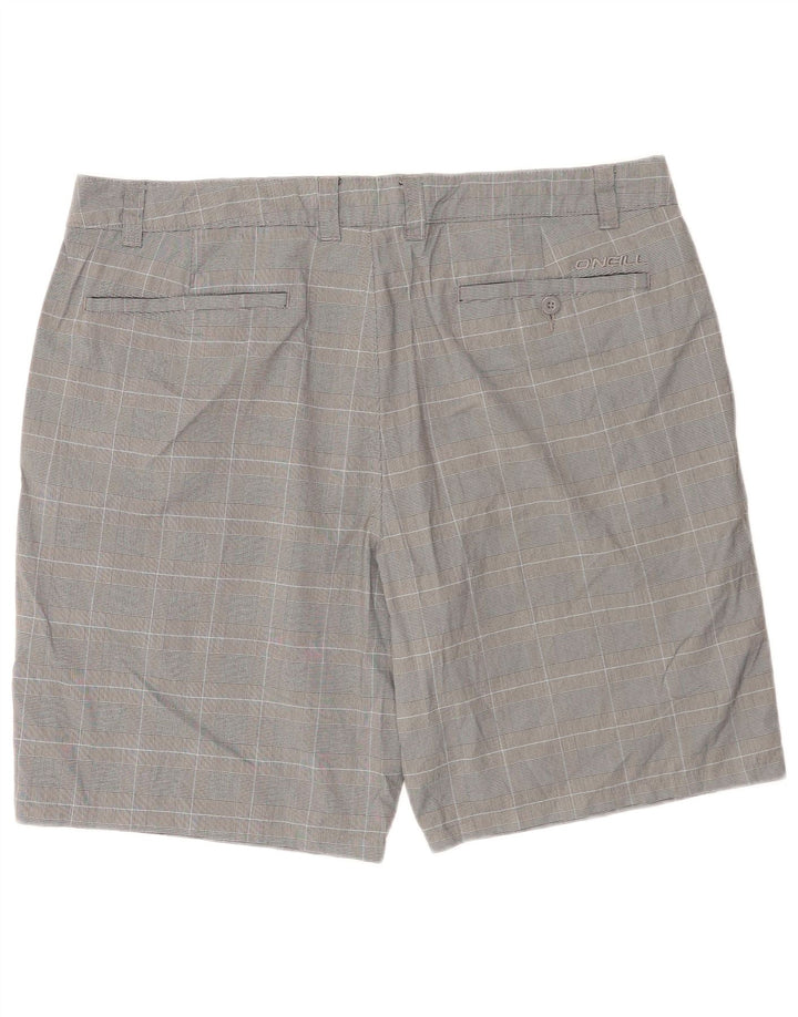 Pantaloncini chino da uomo O'Neill W40 XL poliestere a quadri grigi