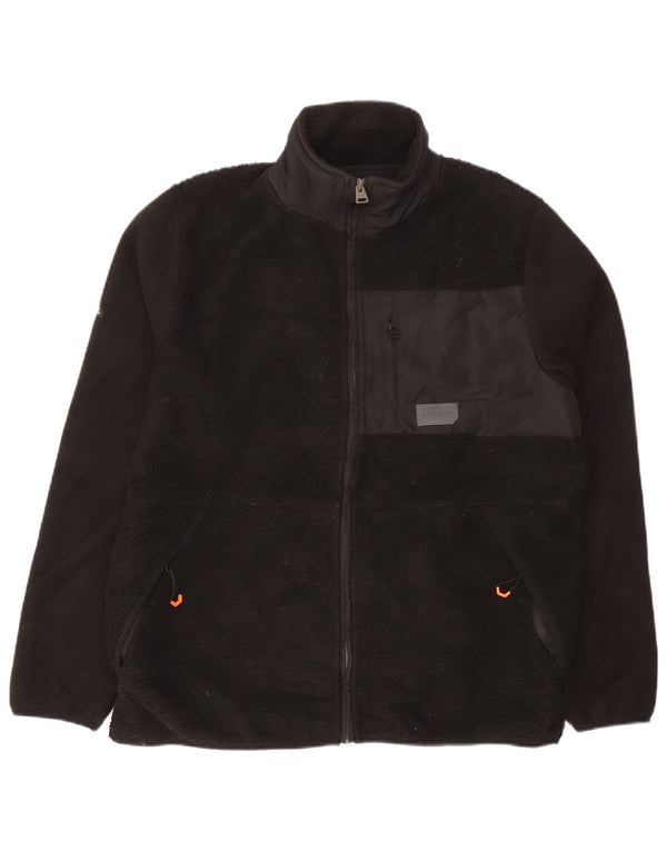 Giacca in pile da uomo Superdry UK 44 2XL poliestere nero