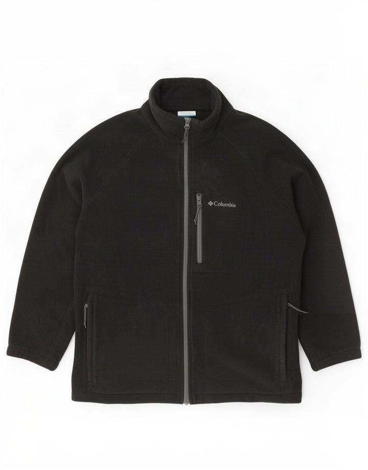 Giacca in pile da uomo Columbia UK 40 Large Nero Poliestere