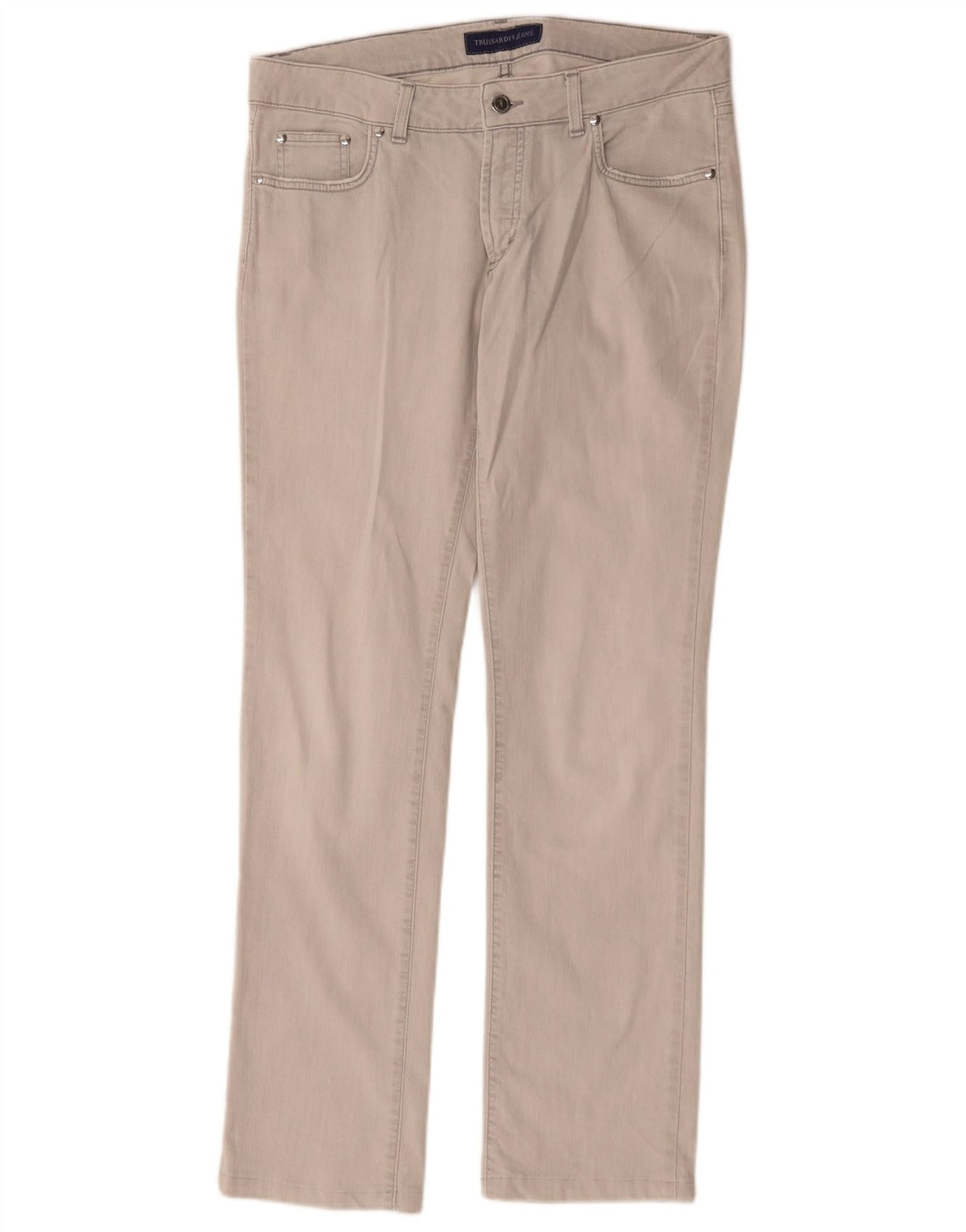 Jeans Slim Donna Trussardi W30 L30 Cotone Grigio