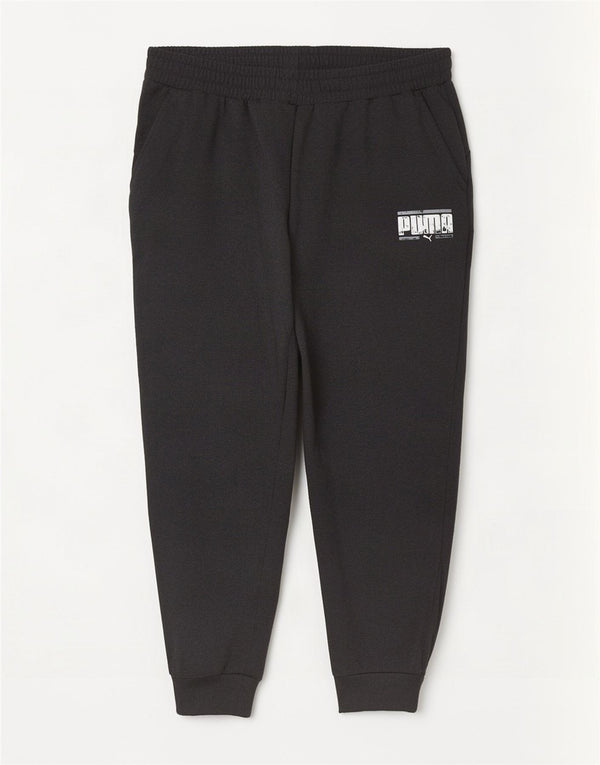 Pantaloni da tuta grafica da uomo Puma Joggers XL in cotone grigio