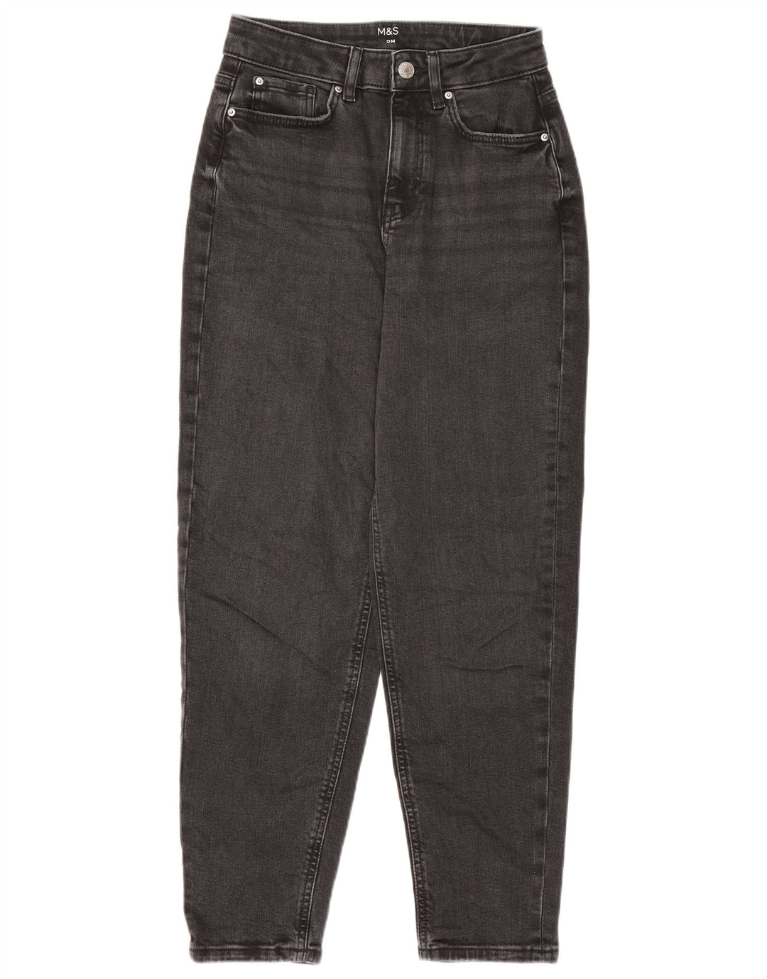 MARKS & SPENCER Jeans affusolati da donna UK 8 Small W26 L26 Cotone grigio