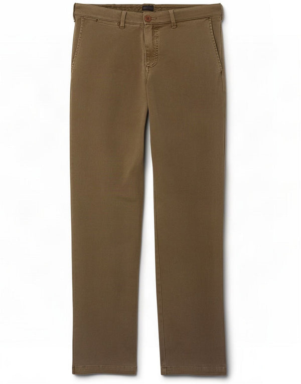 Armani Mens Slim Chino Trousers W34 L32 Khaki Cotton