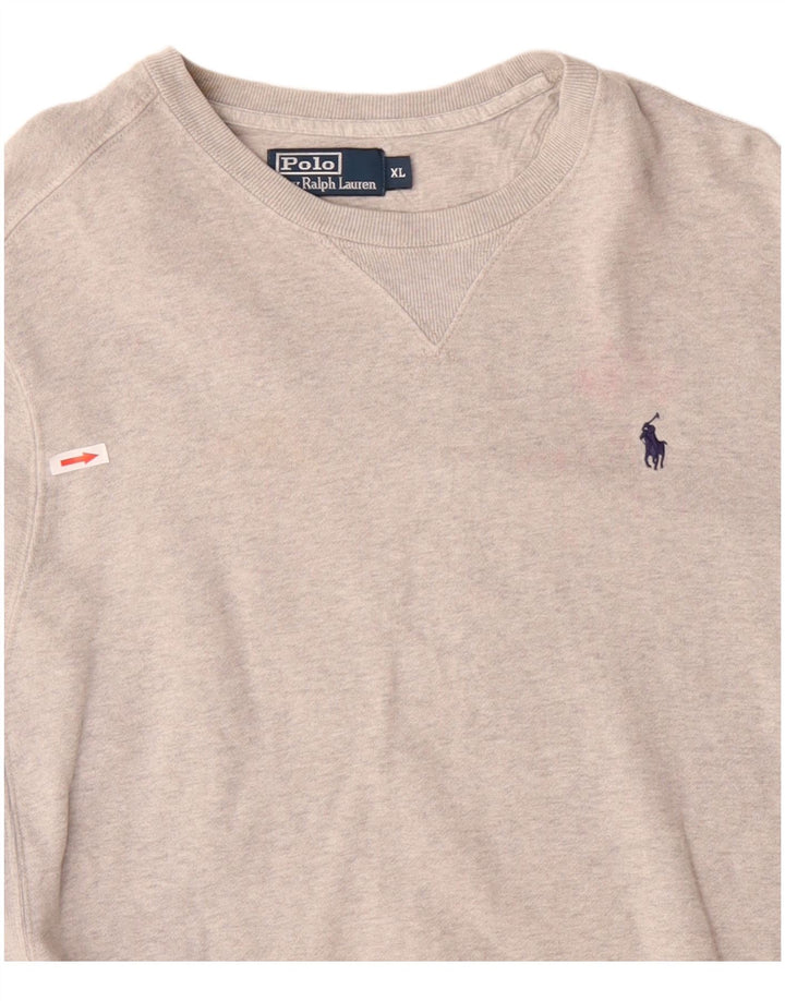 Polo Ralph Lauren Felpa da uomo Maglione XL Cotone grigio