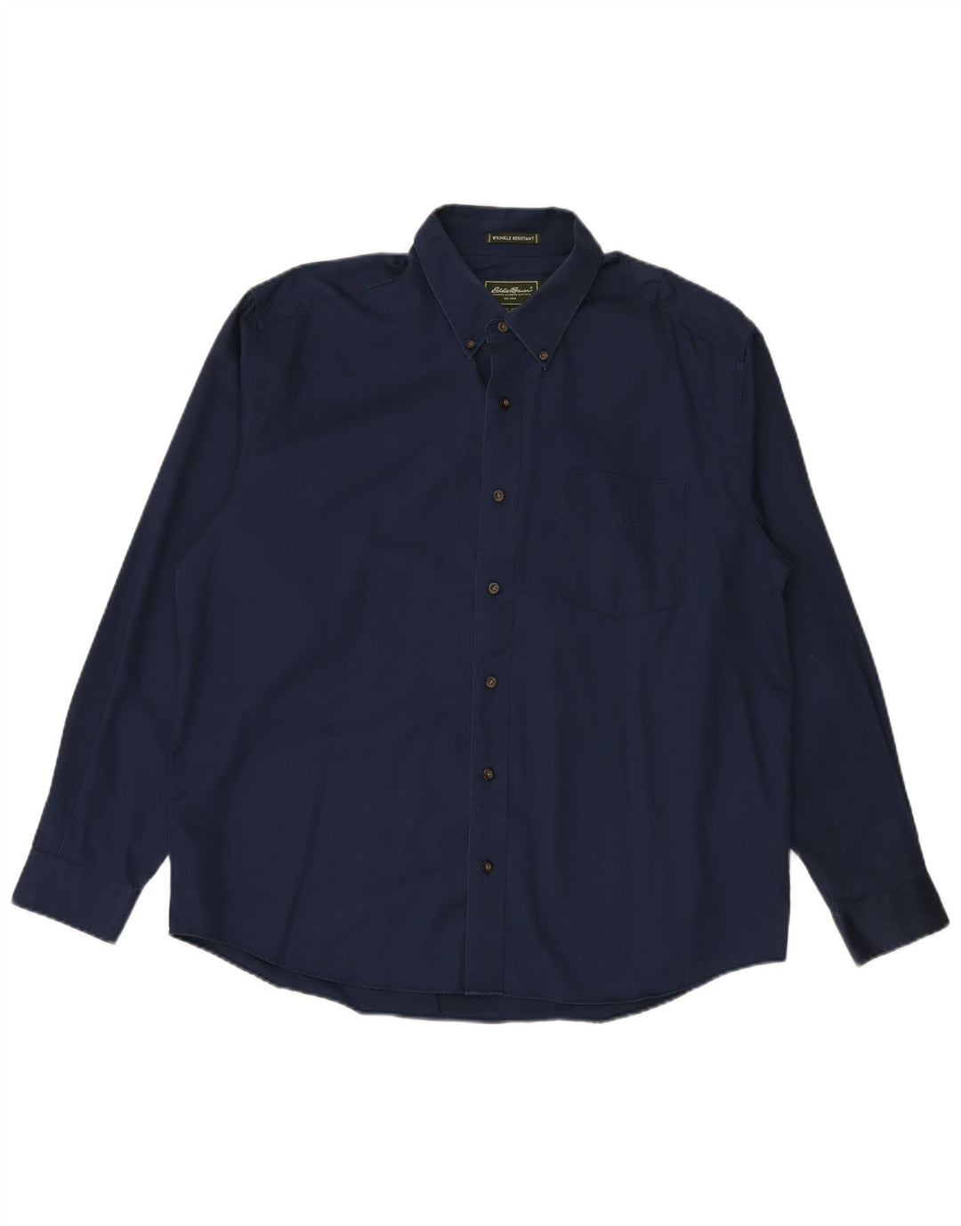 EDDIE BAUER Camicia da uomo resistente alle rughe Grande cotone blu navy