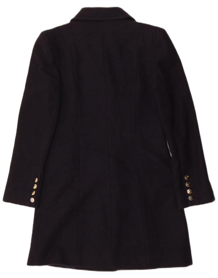 Cappotto doppiopetto da donna Hobbs UK 10 piccolo in lana vergine blu navy