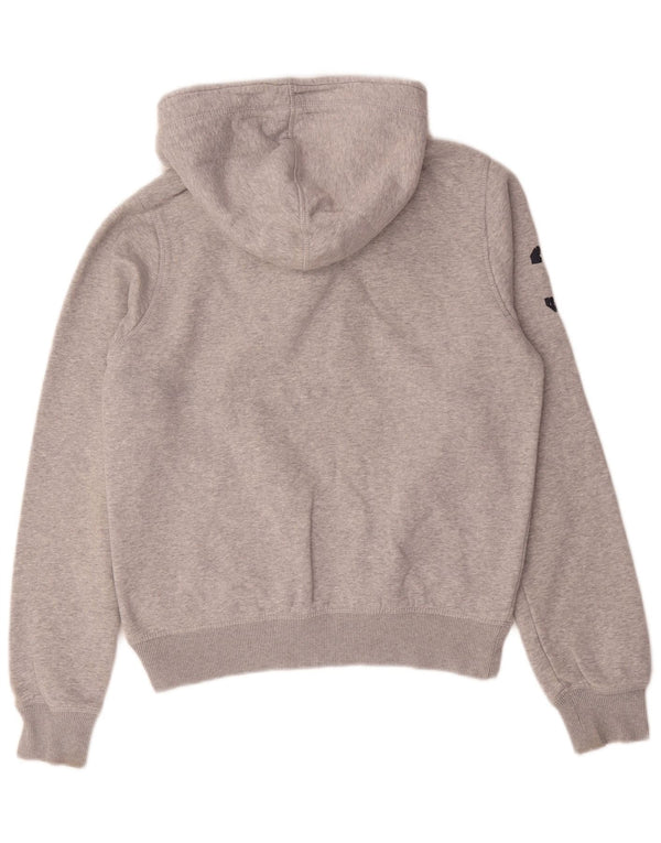 Maglione con cappuccio e collo con bottoni grafici da uomo Tommy Hilfiger piccolo grigio chiazzato