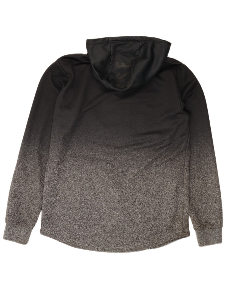 Maglione con cappuccio e zip da uomo Ellesse, poliestere color block medio nero