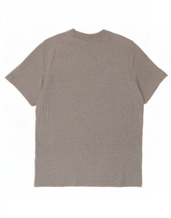 T-shirt da uomo Adidas Top XL in cotone chiazzato grigio
