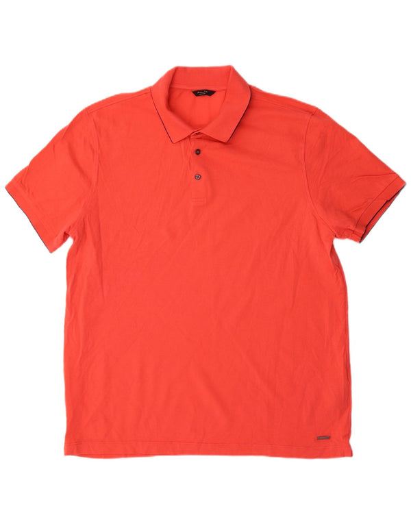 Polo da uomo Massimo Dutti XL in cotone rosso