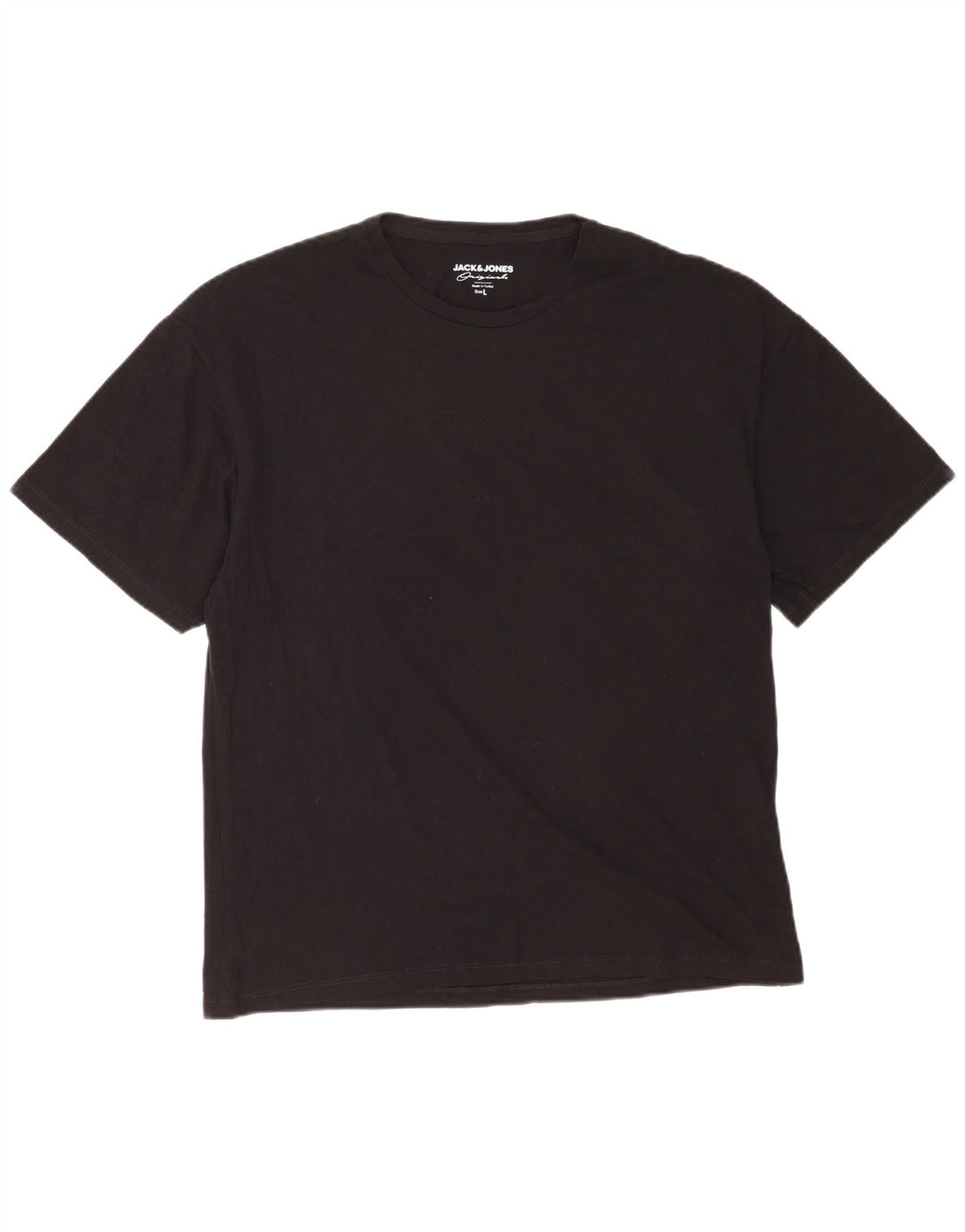 Jack & Jones T-shirt grafica da uomo grande nera