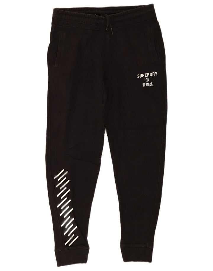 Pantaloni da tuta da uomo con grafica Superdry Joggers Small in cotone nero