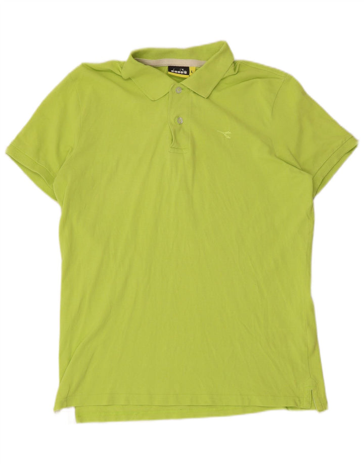 Polo DIADORA Uomo Large Verde Cotone