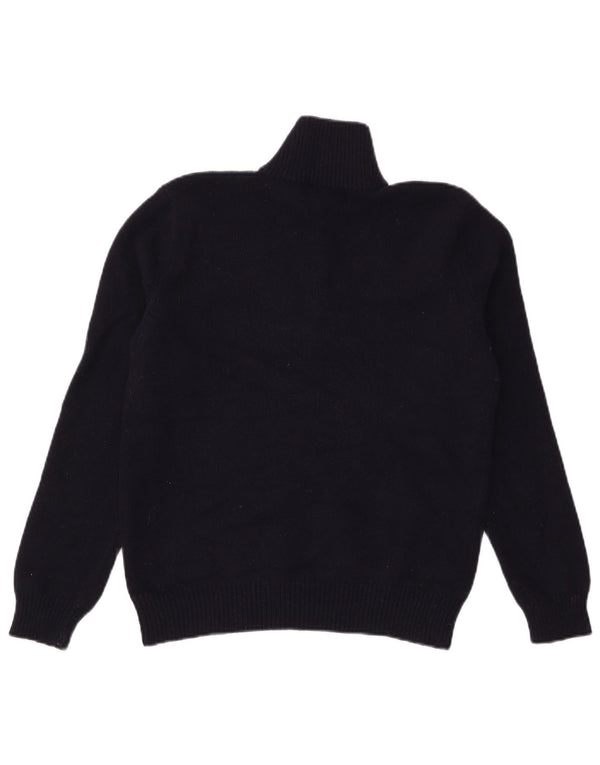 Polo Ralph Lauren Maglione da donna con collo con zip UK 10 Piccolo Blu Navy