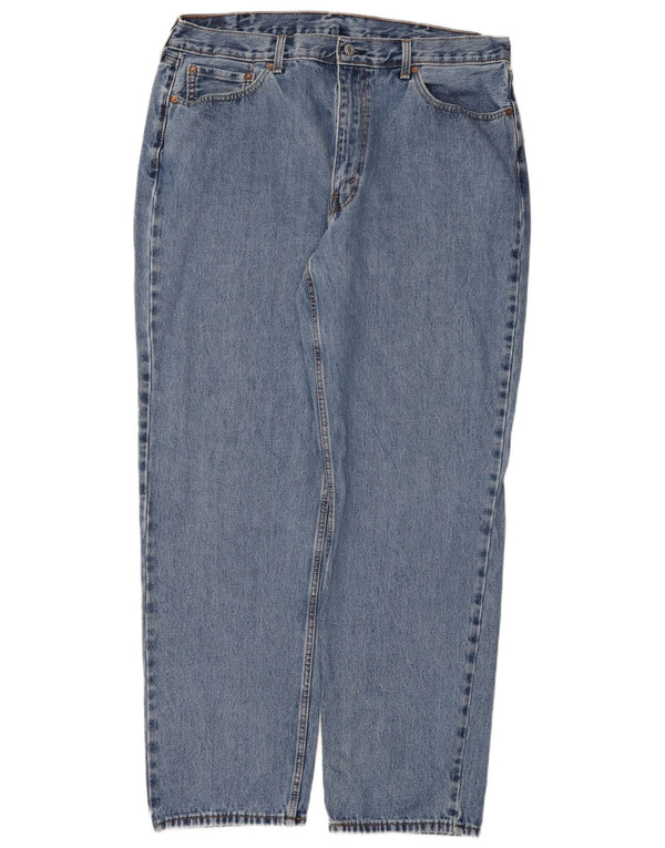 Jeans dritti da uomo Levi's 550 vestibilità rilassata W40 L34 cotone blu