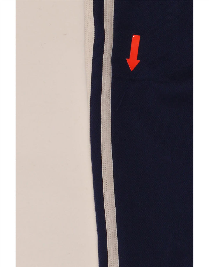 Pantaloni della tuta da ragazzo Adidas 11-12 anni in poliestere blu navy