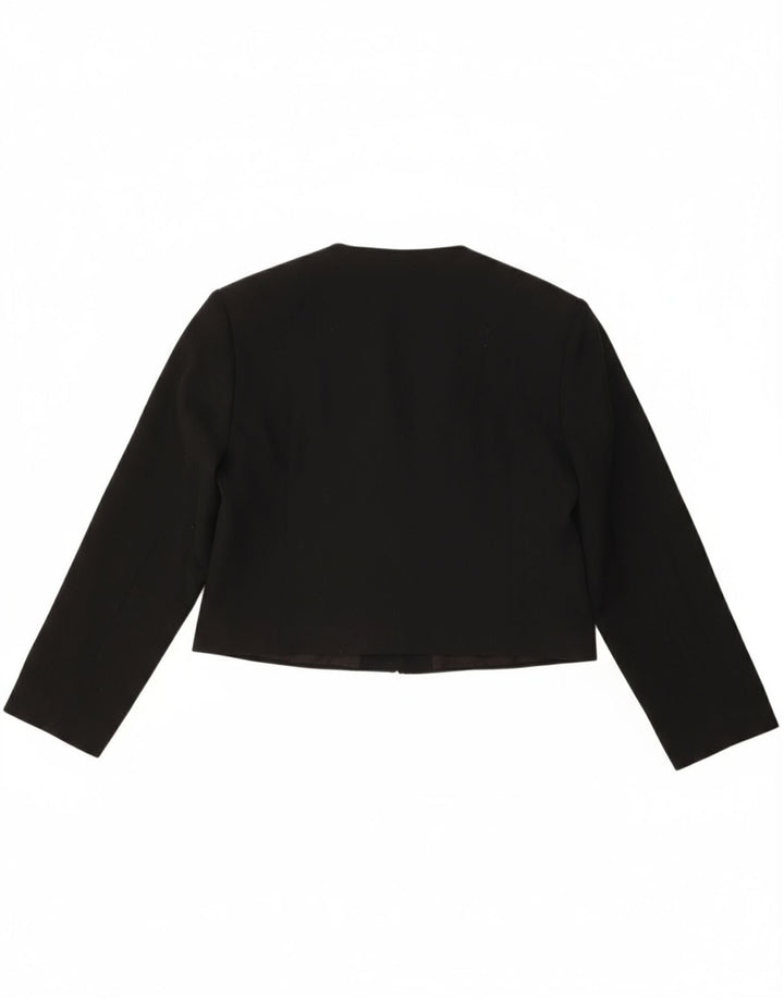TRAFFIC Womens Bolero Jacket UK 14 Medium Black Polyester