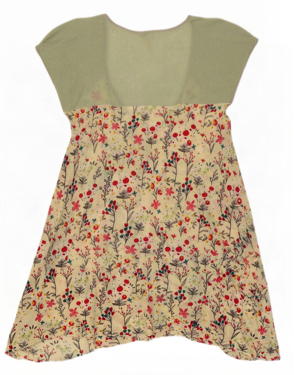 Abito tunica asimmetrico da donna White Stuff UK 14 Medio floreale multicolore