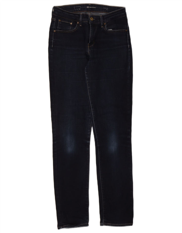 Jeans slim da donna Levi's W28 L32 cotone blu navy
