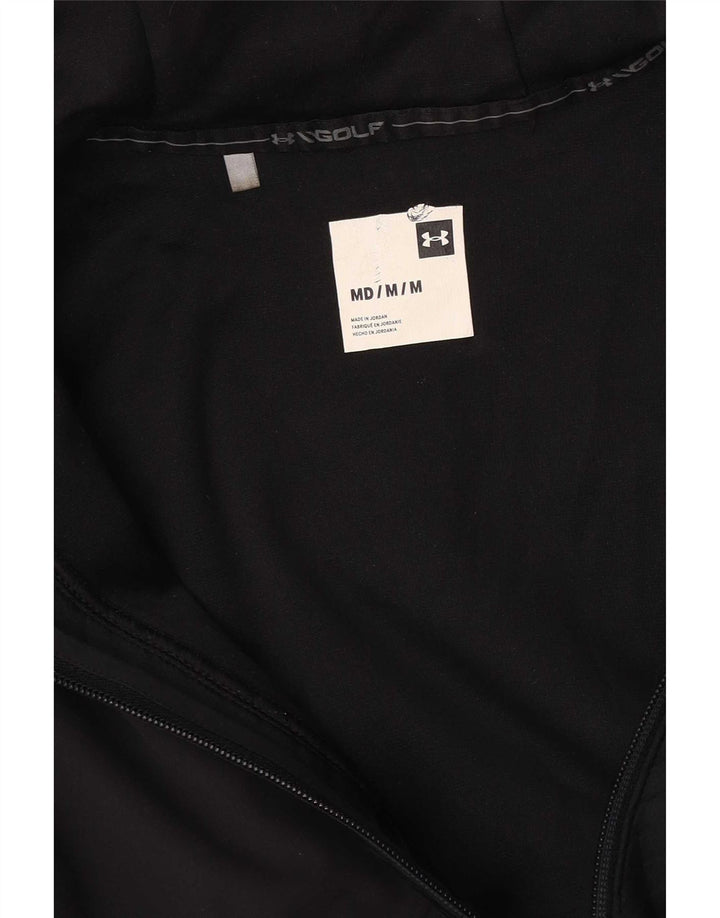 Maglione con cappuccio e zip da uomo Under Armour nero medio