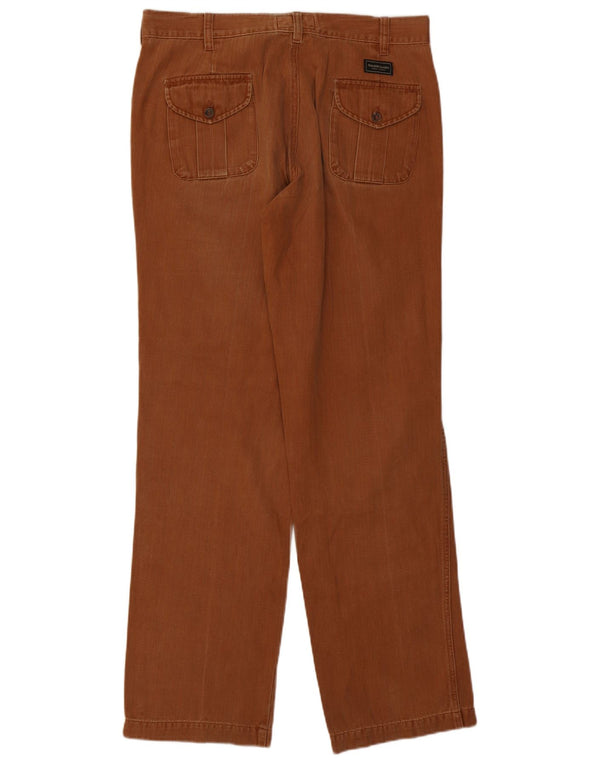 Pantaloni casual dritti da uomo Marlboro Classics EU 54 2XL W42 L33 Marrone