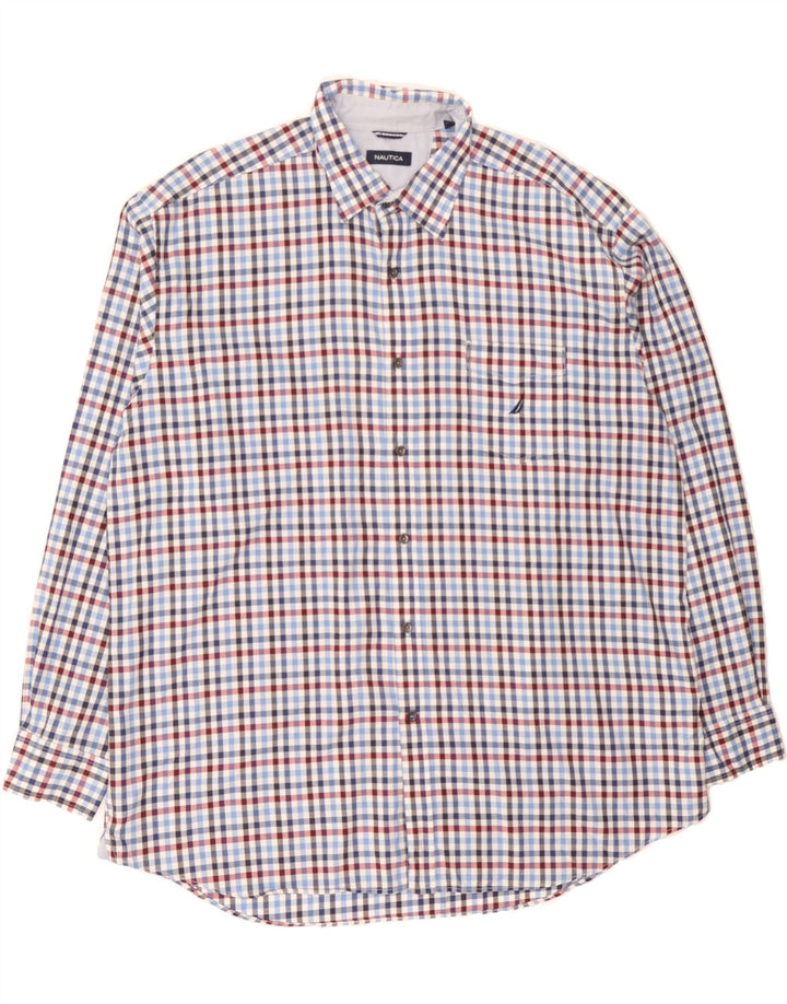 NAUTICA Mens Shirt 2XL Multicoloured Gingham Cotton Vintage Nautica and Second-Hand Nautica from Messina Hembry 