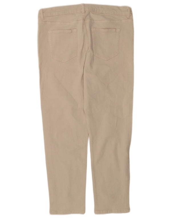 Jeans slim fit rilassati da donna Marks & Spencer UK 14 Large W34 L26 Beige
