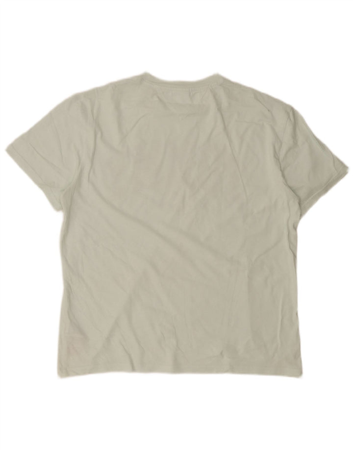 T-shirt grafica da uomo Tommy Hilfiger Top grande in cotone blu