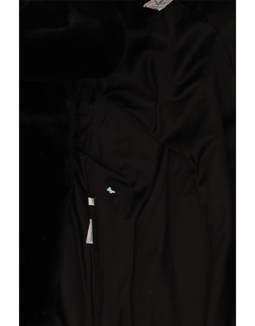 VINTAGE Womens Faux Fur Overcoat IT 46 Large Black Modacryl Vintage Vintage and Second-Hand Vintage from Messina Hembry 