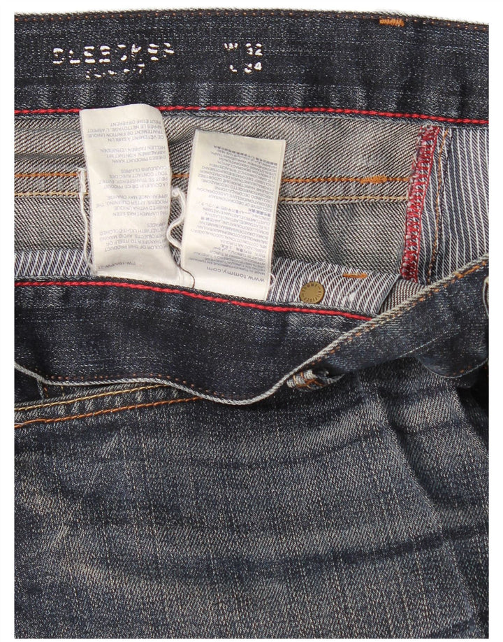 Tommy Hilfiger Uomo Bleecker Slim Jeans W32 L34 Blu Navy Cotone