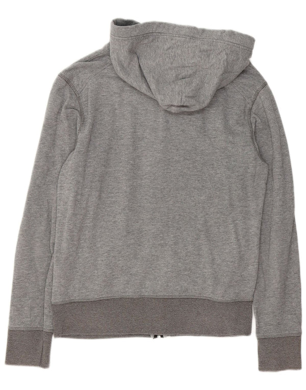 JACK & JONES Maglione con cappuccio e zip grafica da uomo piccolo grigio screziato