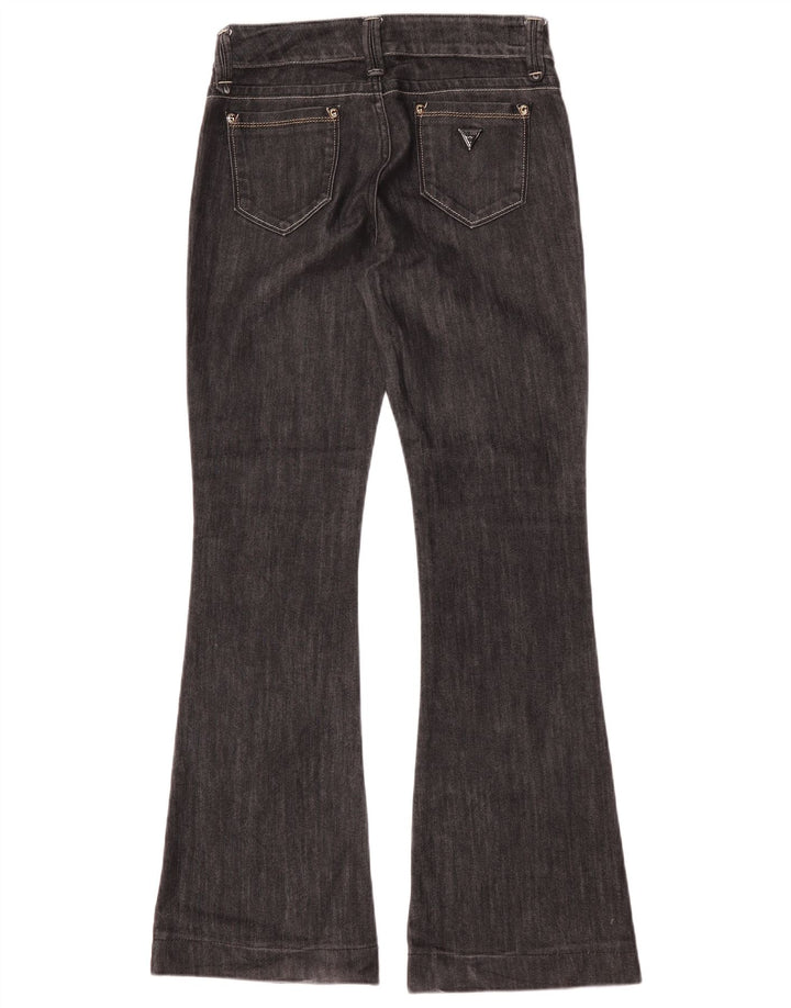 Jeans svasati da donna Guess W29 L32 cotone nero