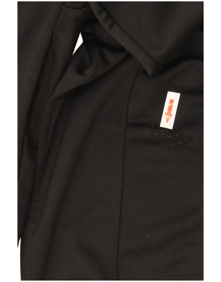 Pantaloni da tuta con grafica Kappa da uomo, pantaloni da jogging, grandi, in poliestere nero