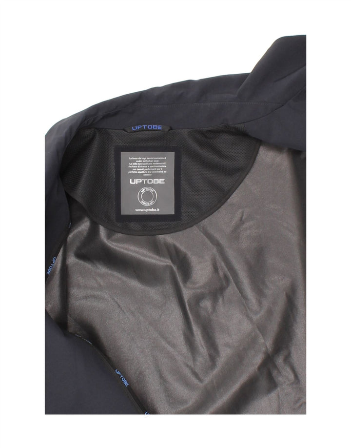 UPTOBE Womens Trench Coat IT 44 Medium Black Polyester Vintage UPTOBE and Second-Hand UPTOBE from Messina Hembry 