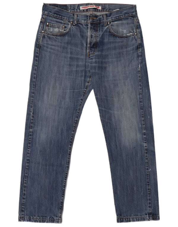 Jeans dritti regolari da uomo Carrera 710 W34 L28 cotone blu