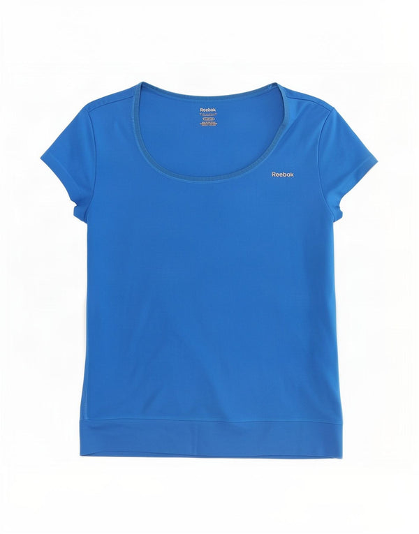 T-shirt Reebok da donna Top UK 8/10 Small blu poliestere