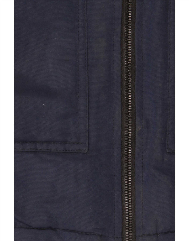 Cappotto imbottito con cappuccio Jack & Jones per ragazzi 13-14 anni in poliestere blu navy