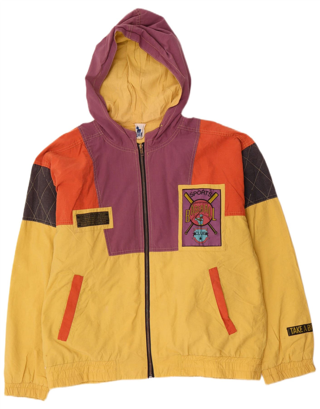Rodeo Bomber grafico da uomo con vestibilità ampia UK 38 Colore giallo medio