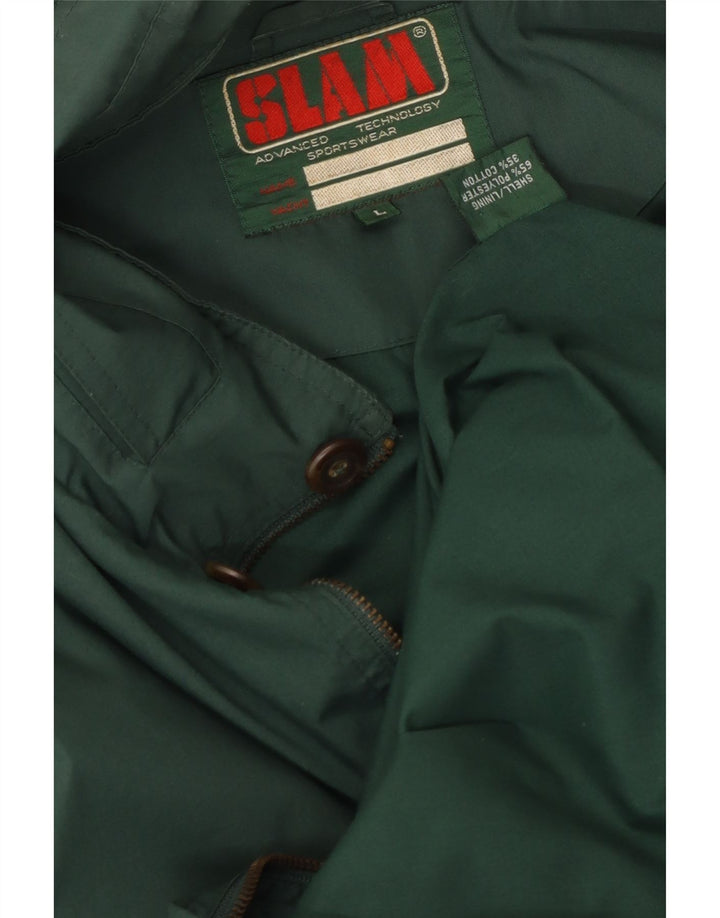 Giacca da uomo con cappuccio Slam UK 40 Large Verde Poliestere